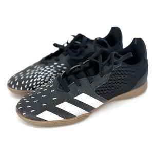 Adidas Predator Freak .4 Sala FY0630 Youth Indoor Soccer Shoes 4.5 Black & White